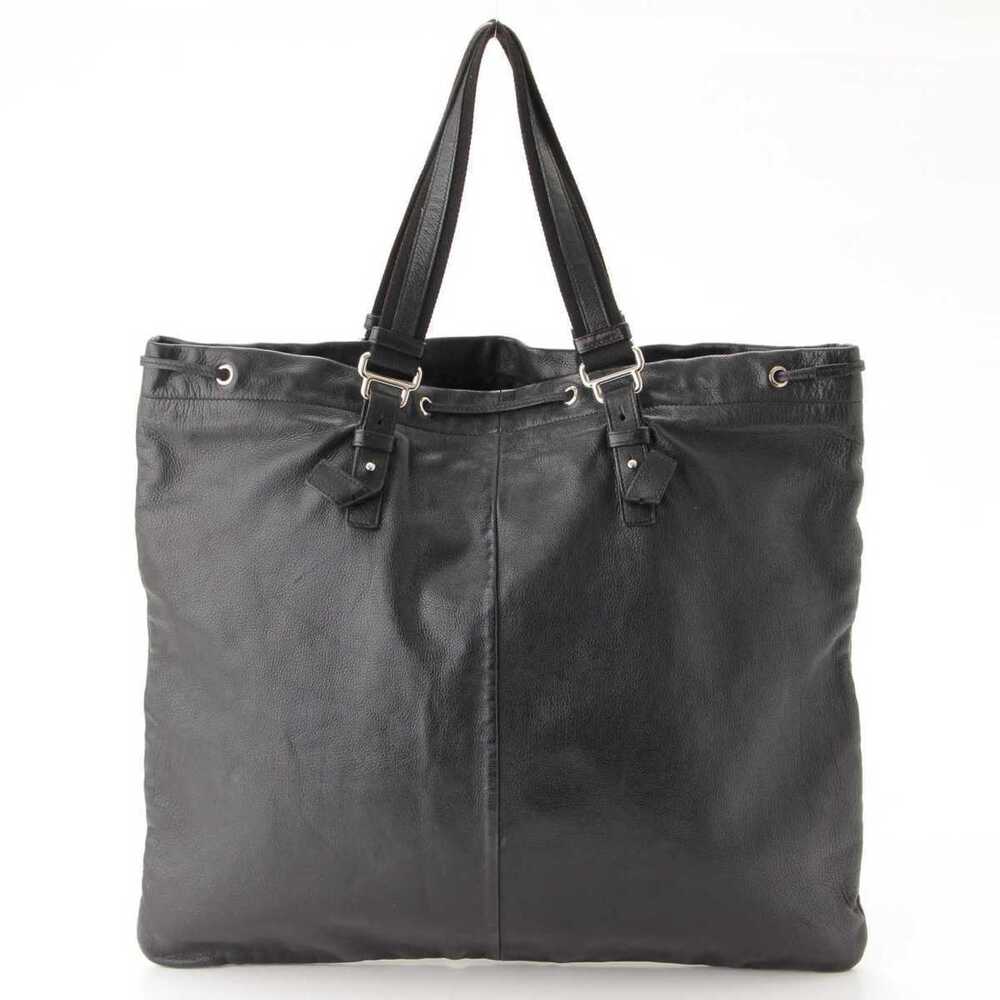 Yves Saint Laurent Kahala Studded Leather Tote Bag Black - Picture 3 of 8